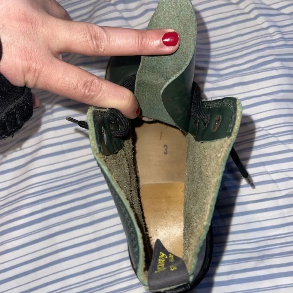 Vintage 80's Dr. Martens - Made in England - Kids 3 - Green - Picture 8 of 8